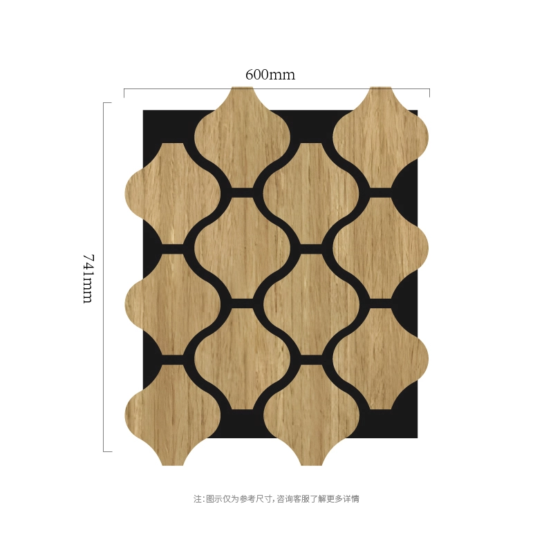 แผ่นผนังกันเสียง MDF-on-PET แบบ Clover Chain แผ่นผนังกันเสียง MDF-on-PET แบบ Clover Chain