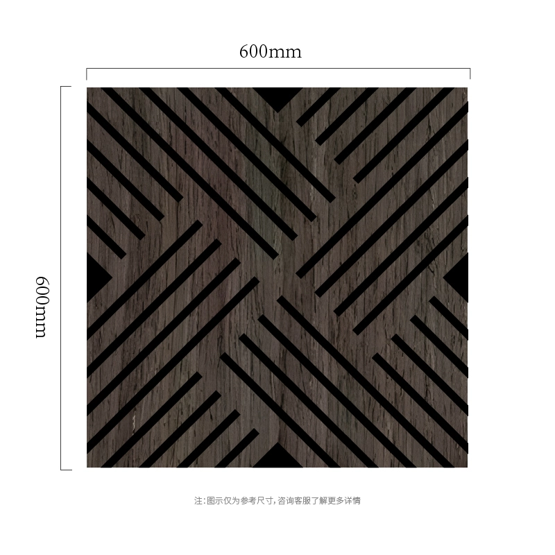 แผ่นผนังกันเสียง MDF-on-PET แบบ Crossline Diagonal แผ่นผนังกันเสียง MDF-on-PET แบบ Crossline Diagonal