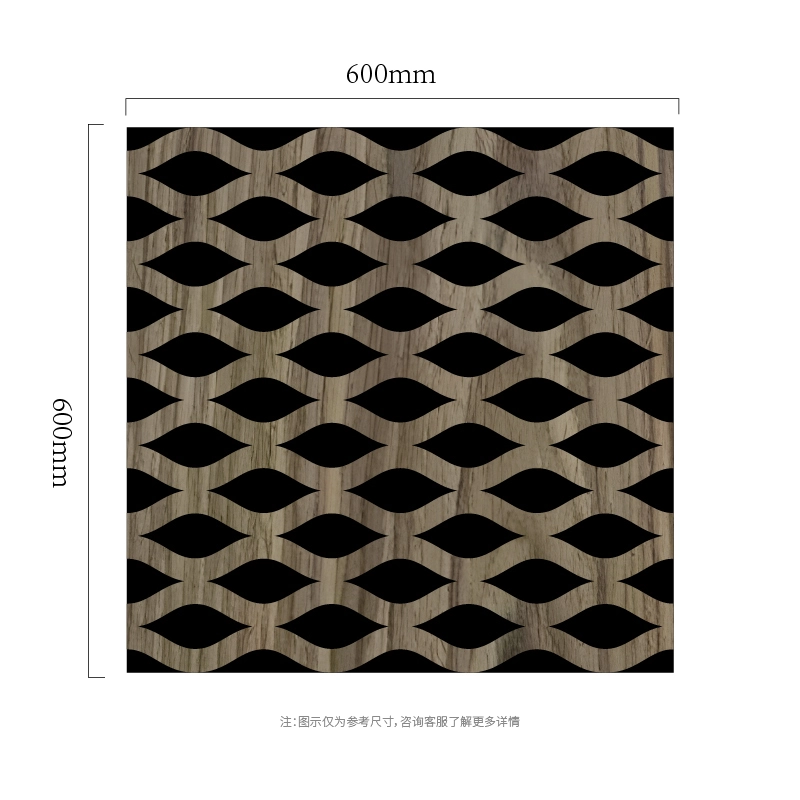 แผ่นผนังกันเสียง MDF-on-PET Eye Weave Lattice